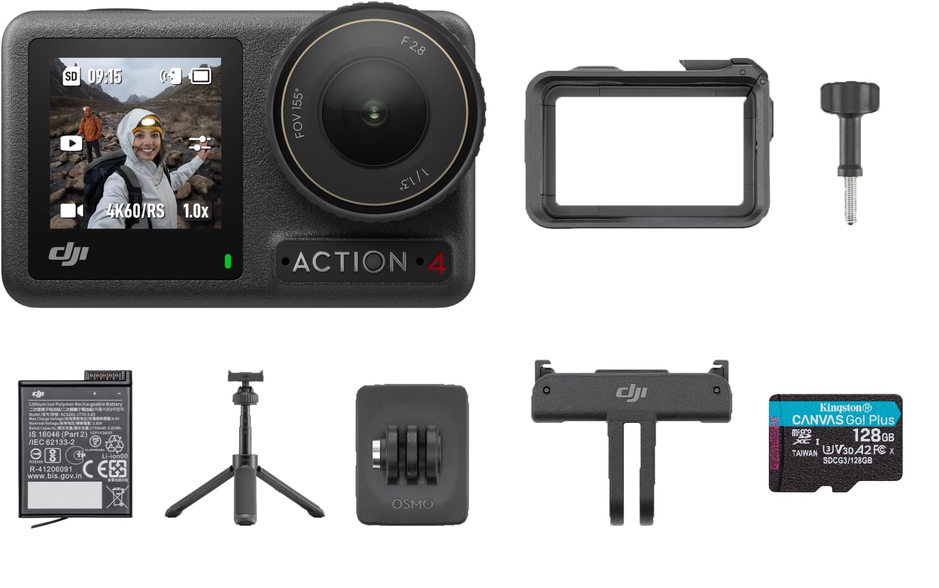 Amazon.com : DJI Osmo Action 4-4K Action Camera with Extreme