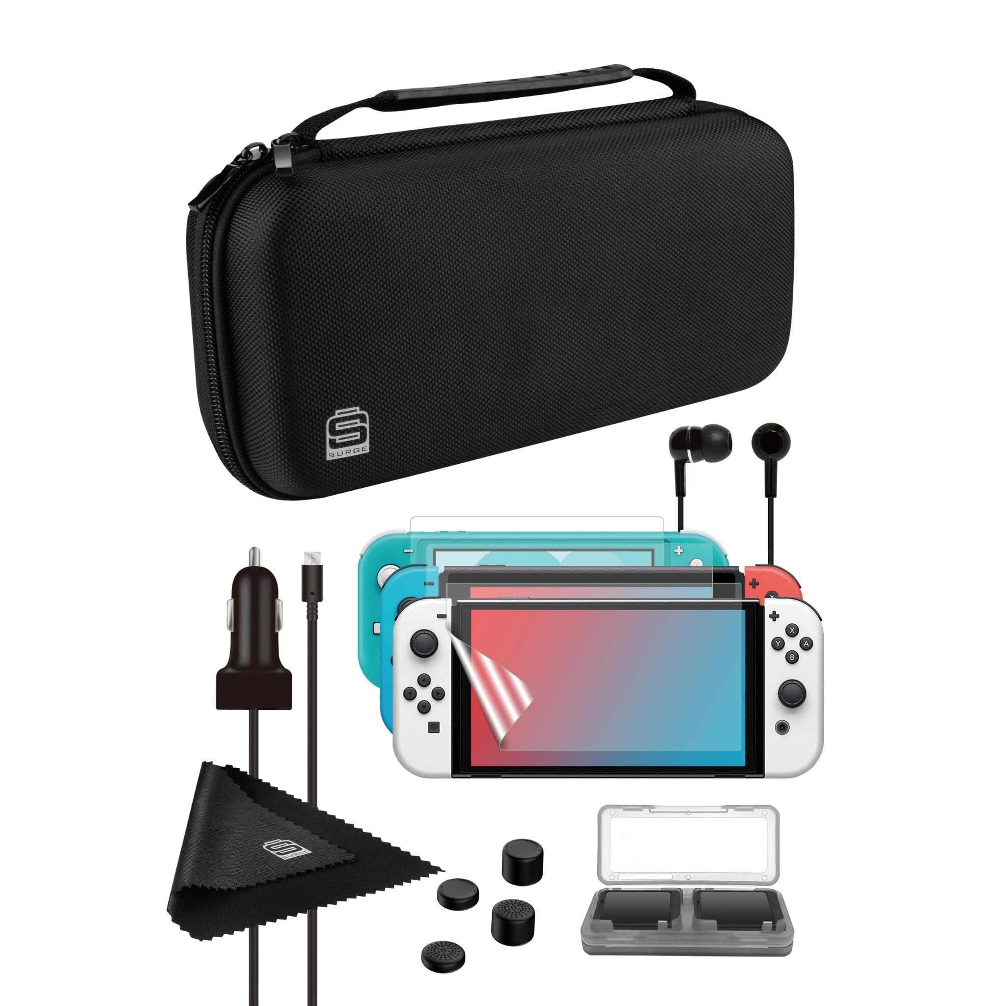 Amazon.com: Accessory Kit for Nintendo Switch - SURGE Starterkit