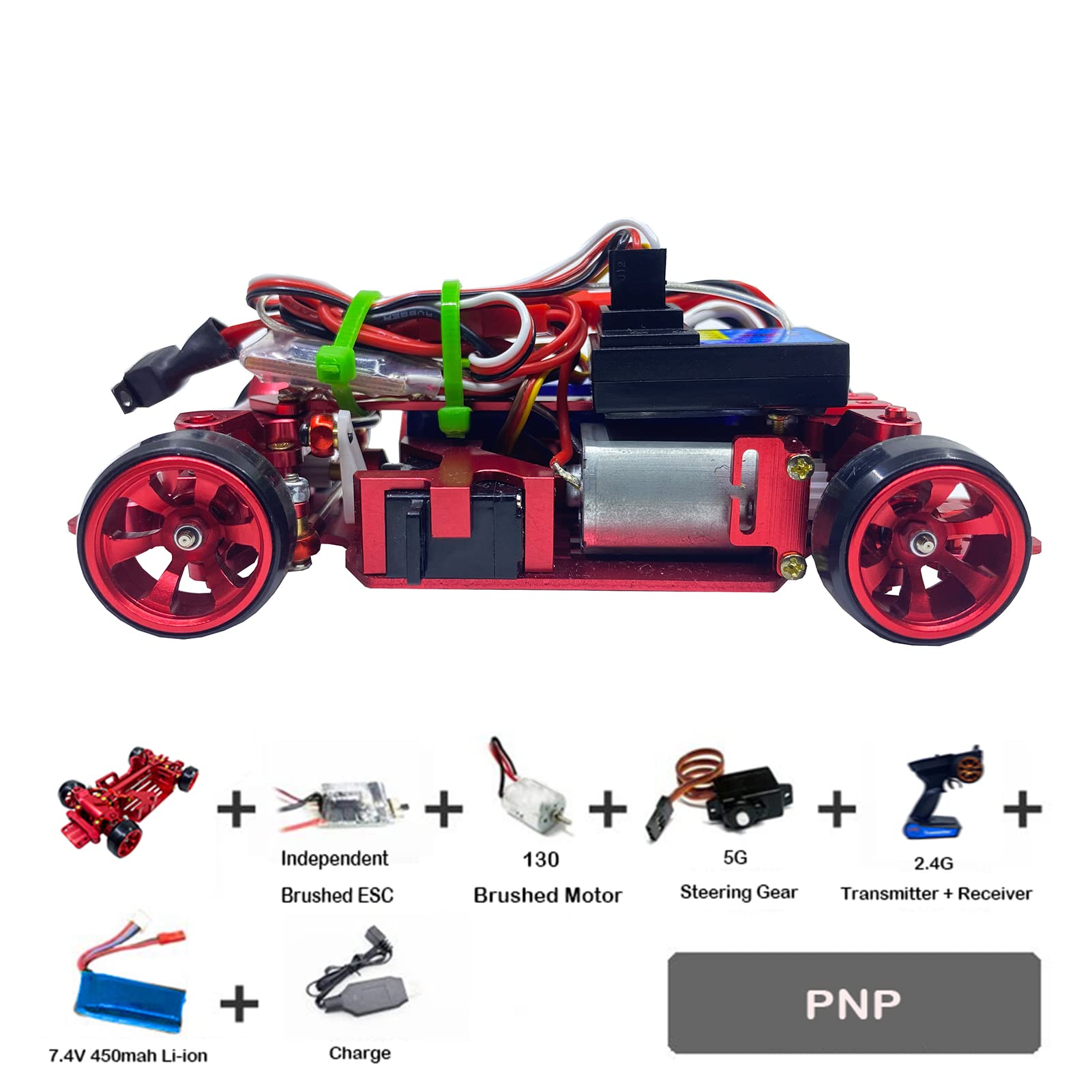 Amazon.co.jp: Sakeye ラジコンカー DIY 1/28 4WD メタル リア