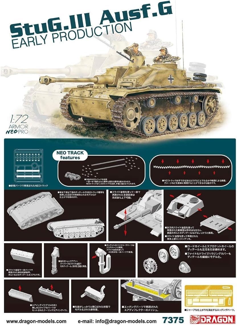 Amazon | ドラゴン 1/72 第二次世界大戦 ドイツ軍 III号突撃砲G型 初期