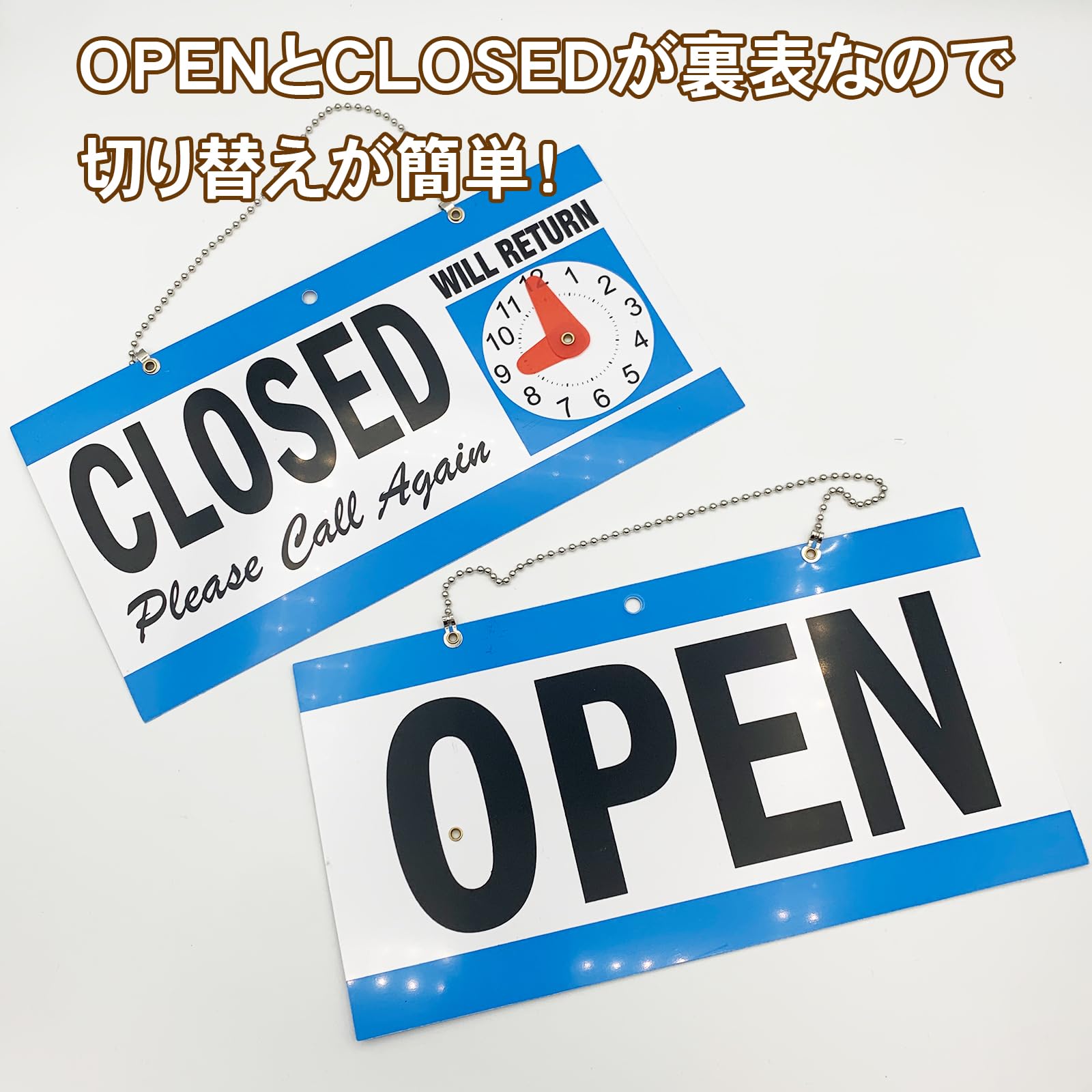 Amazon | TOMOTHY オープンクローズ看板 open close プレート オープン