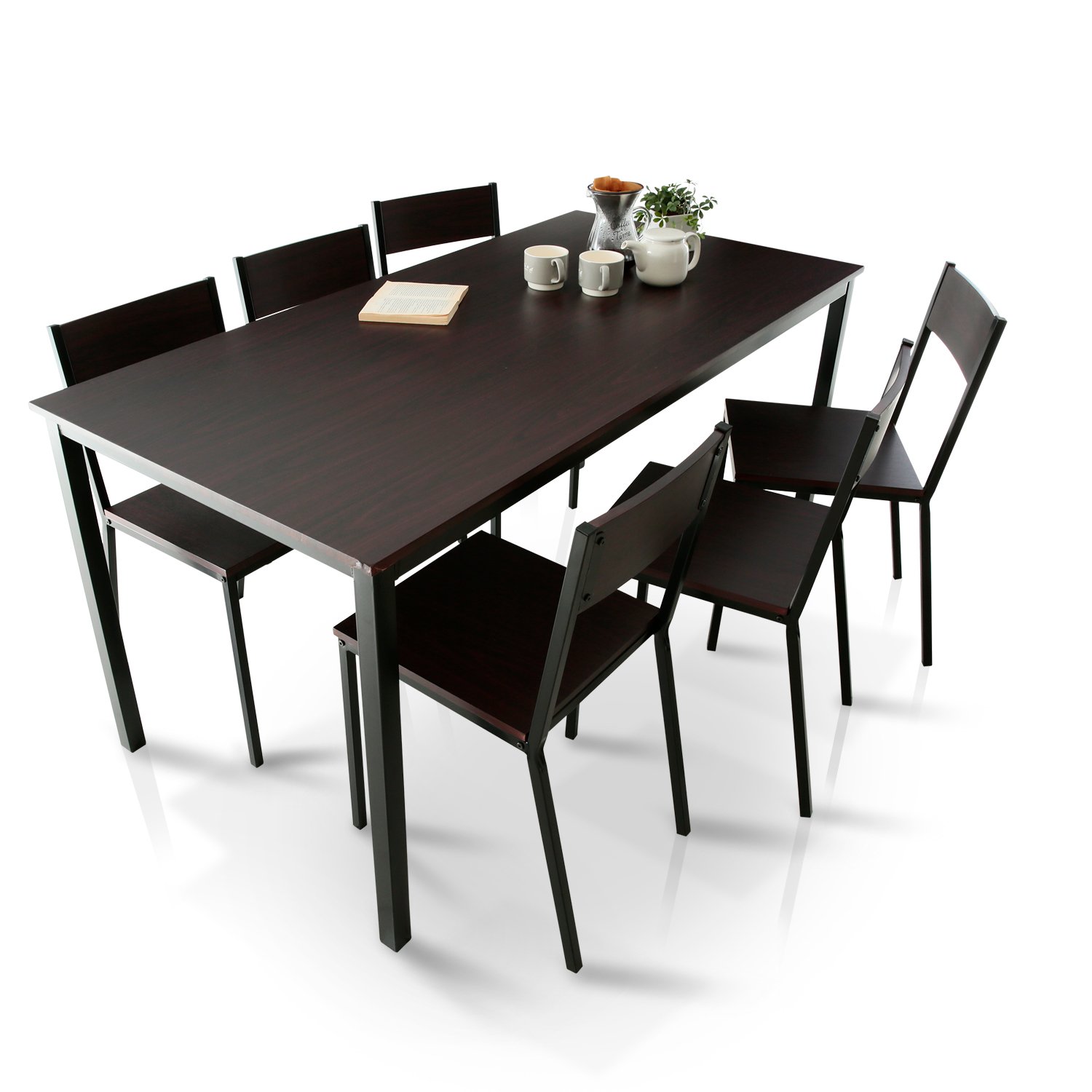 Amazon｜LOWYA ロウヤ ダイニングテーブルセット ダイニングセット 6人