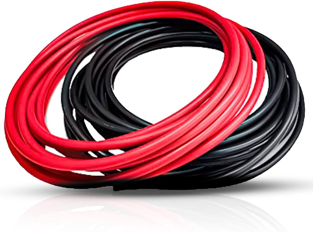 Amazon.co.jp: KIV ケーブル 8sq 赤黒セット 1m 絶縁キャップ付き