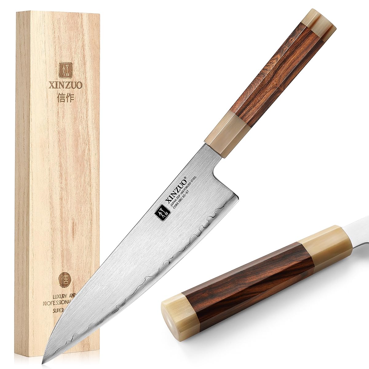 Amazon.com: XINZUO 8 Inches Japanese ZDP-189 Steel Chef Knife