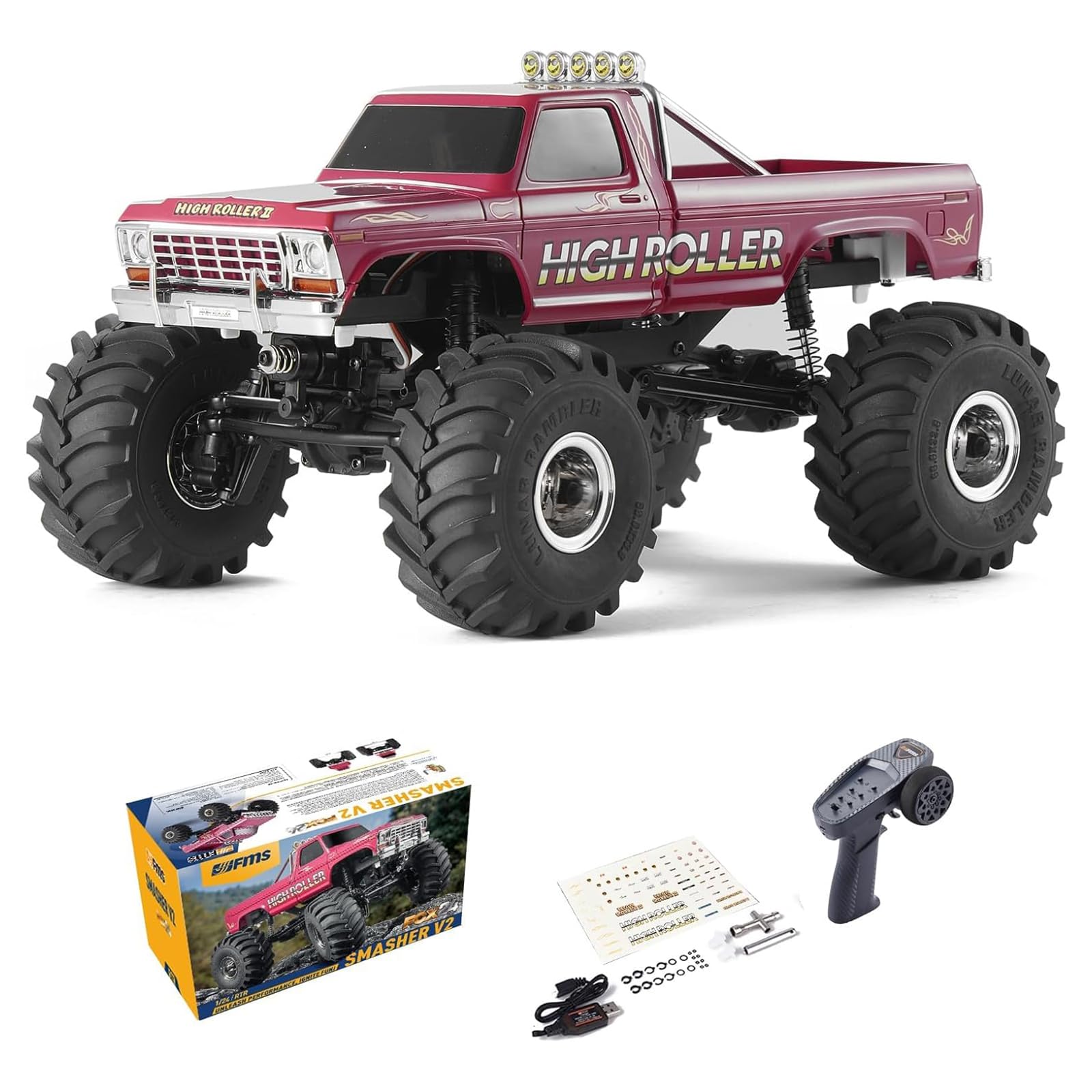 Amazon.com: EAZYRC X FMS Fcx24 1/24 RC Crawler RTR, RC Monster
