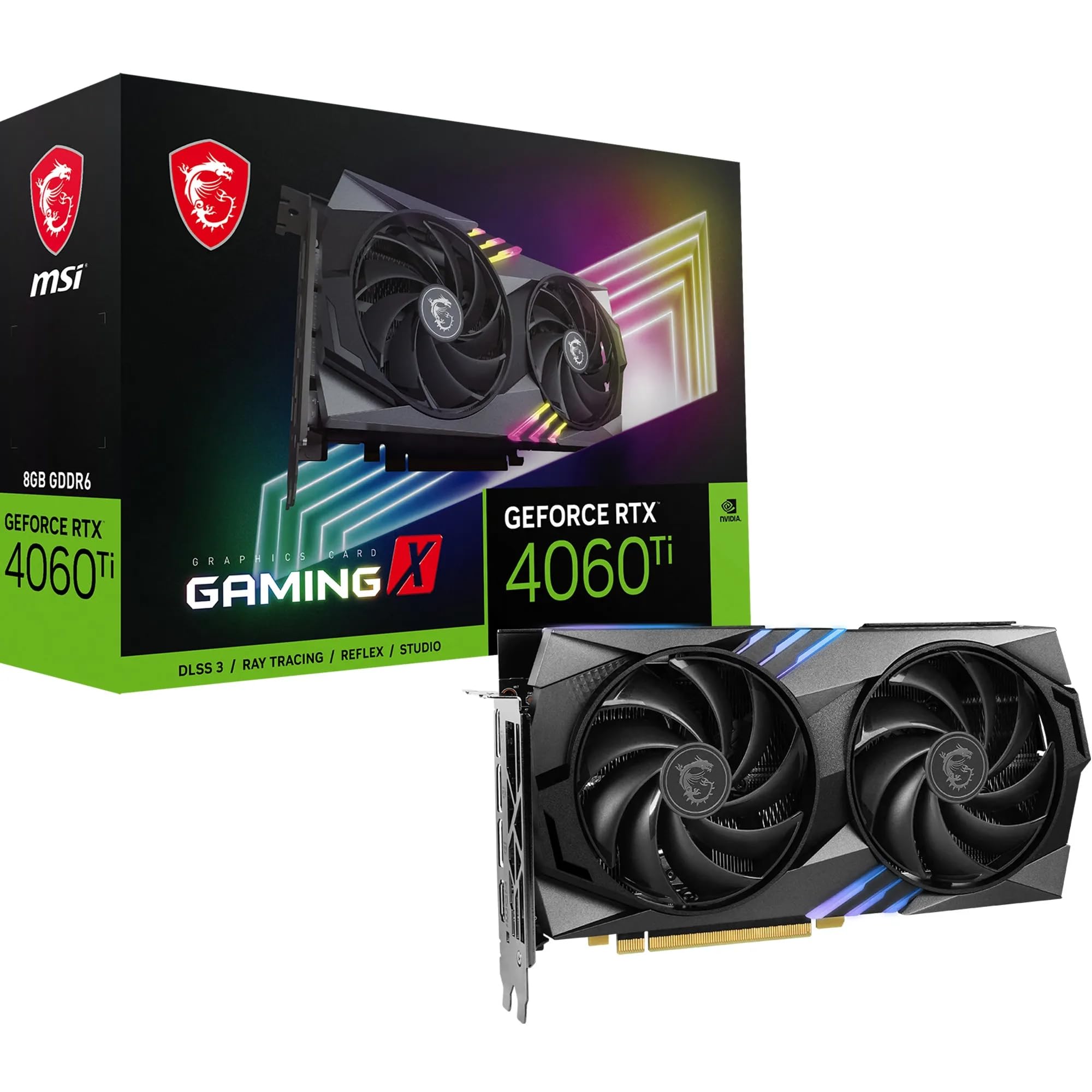 Amazon.com: MSI GeForce RTX 4060 Ti Gaming X 8G Graphics Card