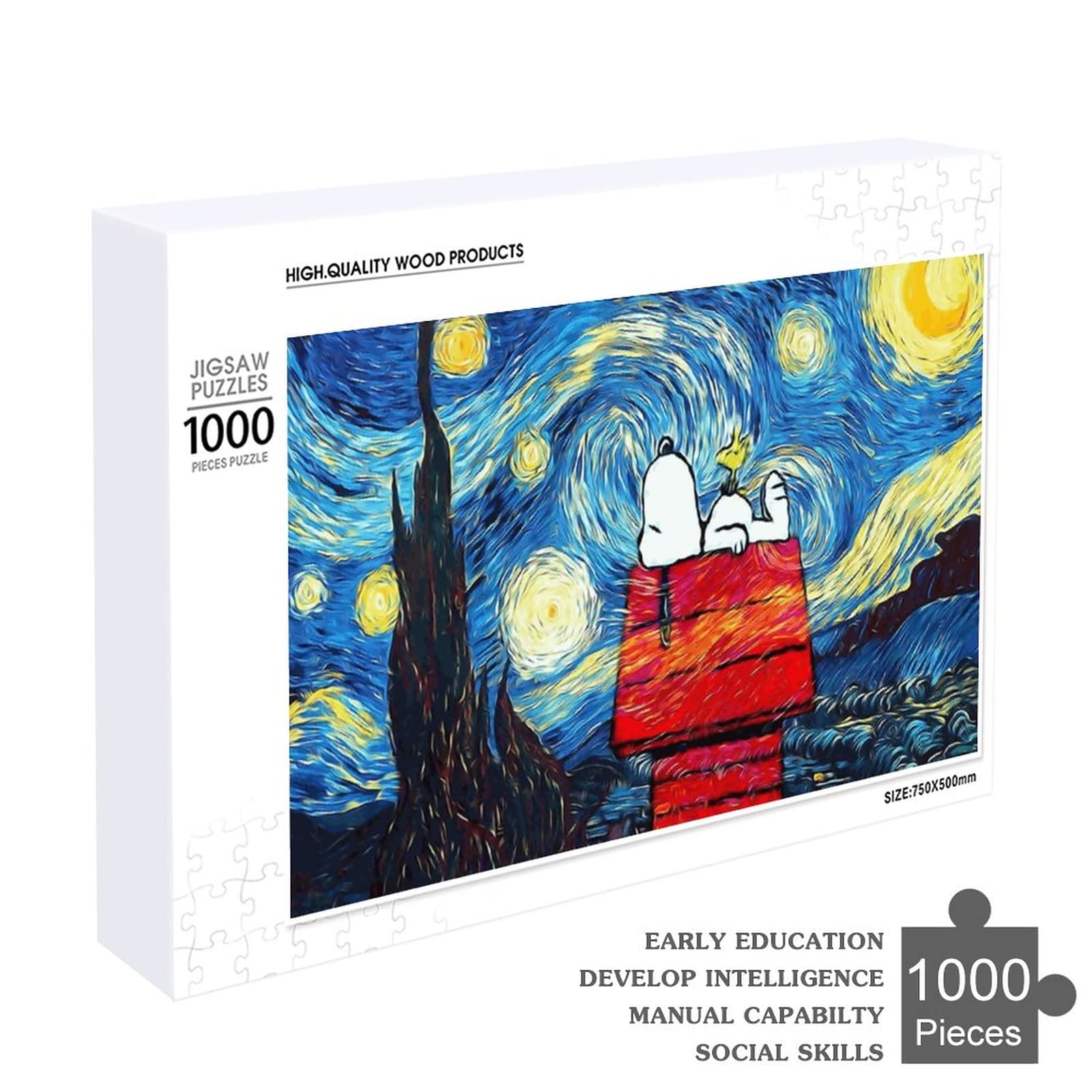 希少・廃盤品】SNOOPY月明かりの夜 ジグソーパズル スヌーピー