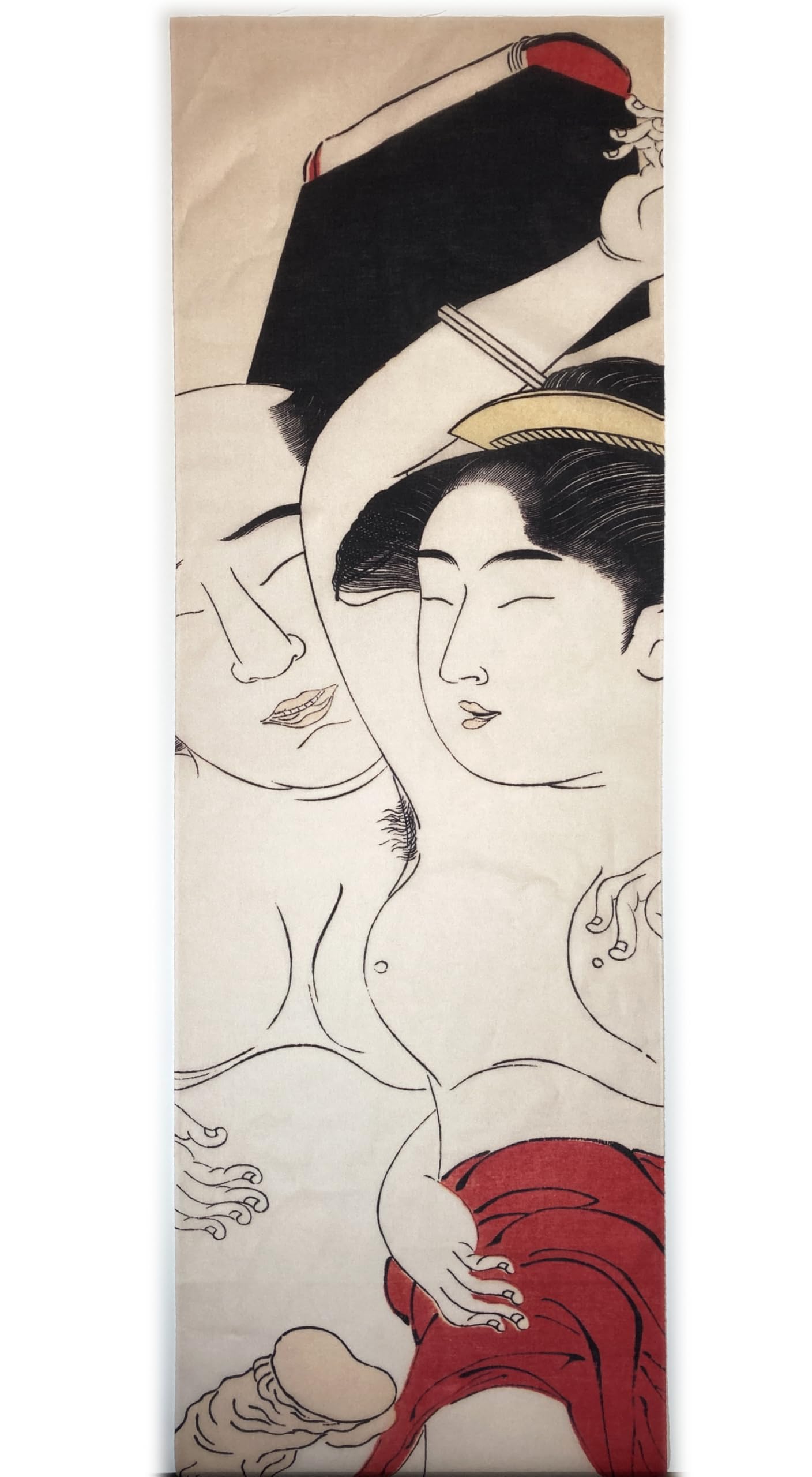 Amazon｜古今東西 浮世絵 春画 手ぬぐい 袖の巻 その2 鳥居清長