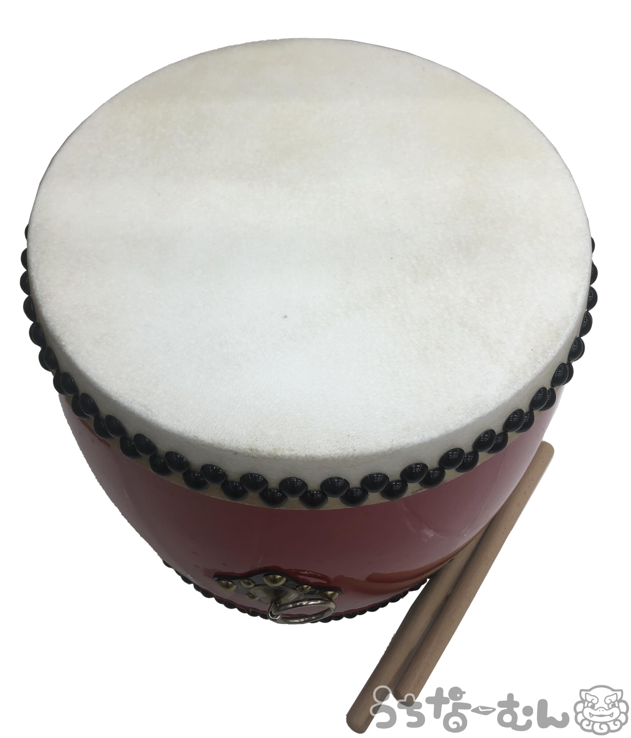 Amazon.co.jp: うちなーむん エイサー大太鼓 直径30cm 本体とバチ2本の