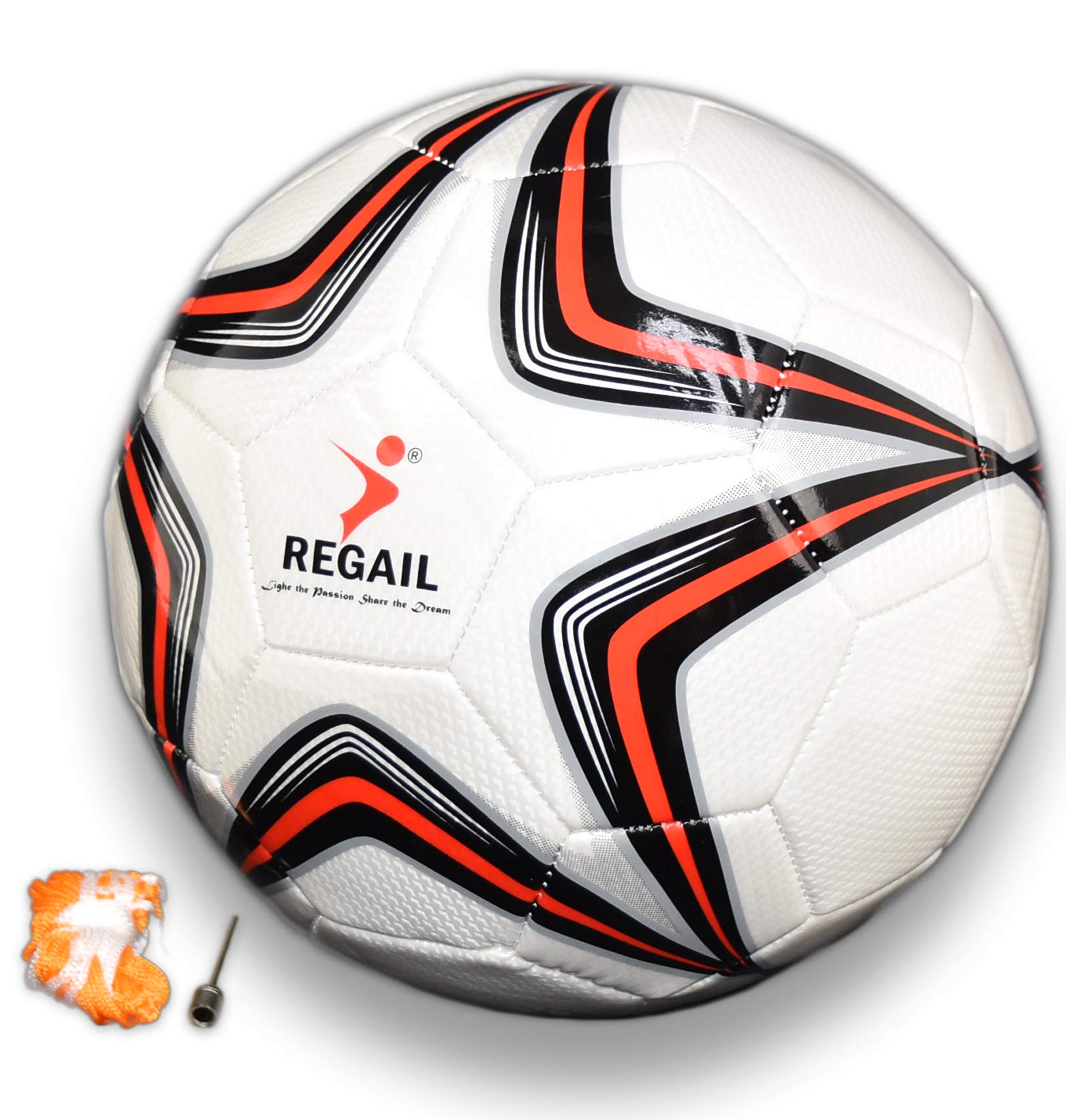 Amazon | MODELA サッカーボール 5号球 空気針・ボールネット付き 1