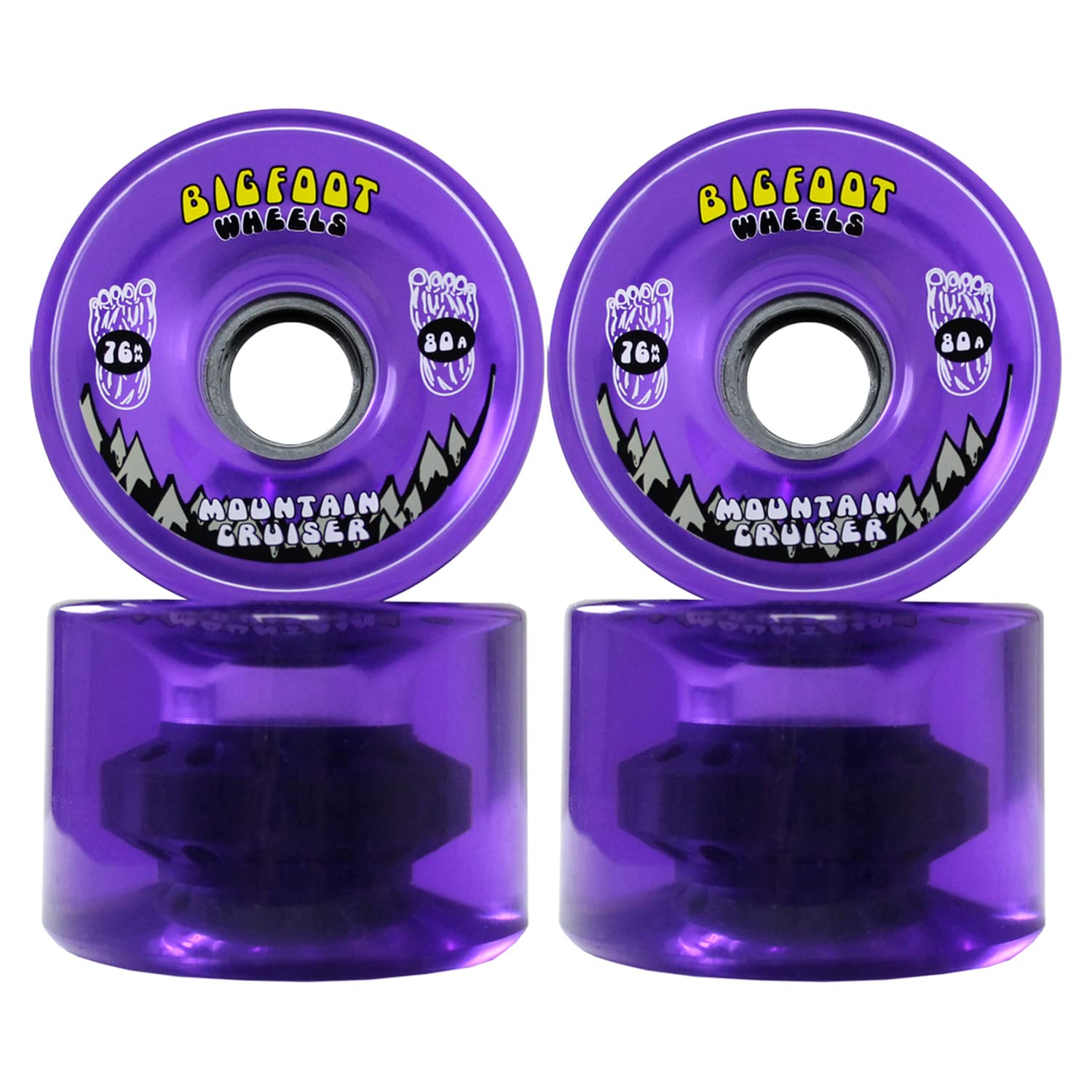 Amazon.com : Maple Drop Down Longboard Purple with 76mm 80A Wheels