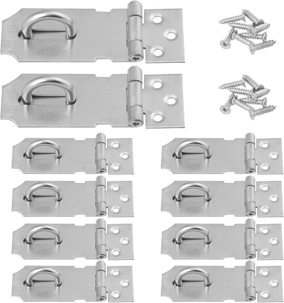 Amazon.co.jp: GENHAKON 10個 3インチ ドアロック 掛け金 304