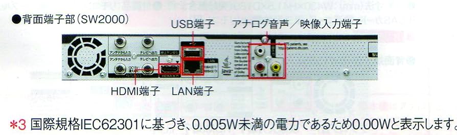Amazon | Panasonic 2TB 2チューナー ブルーレイレコーダー 4Kアップ