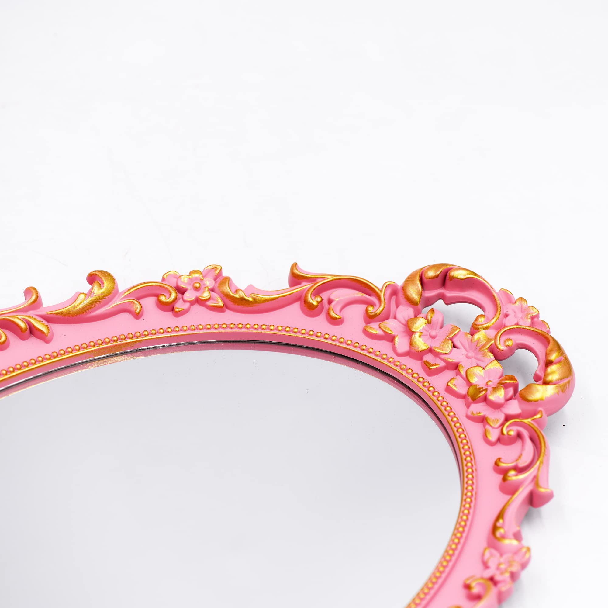 Amazon.co.jp: 2パック - ヴィンテージ装飾ピンクフレームミラー