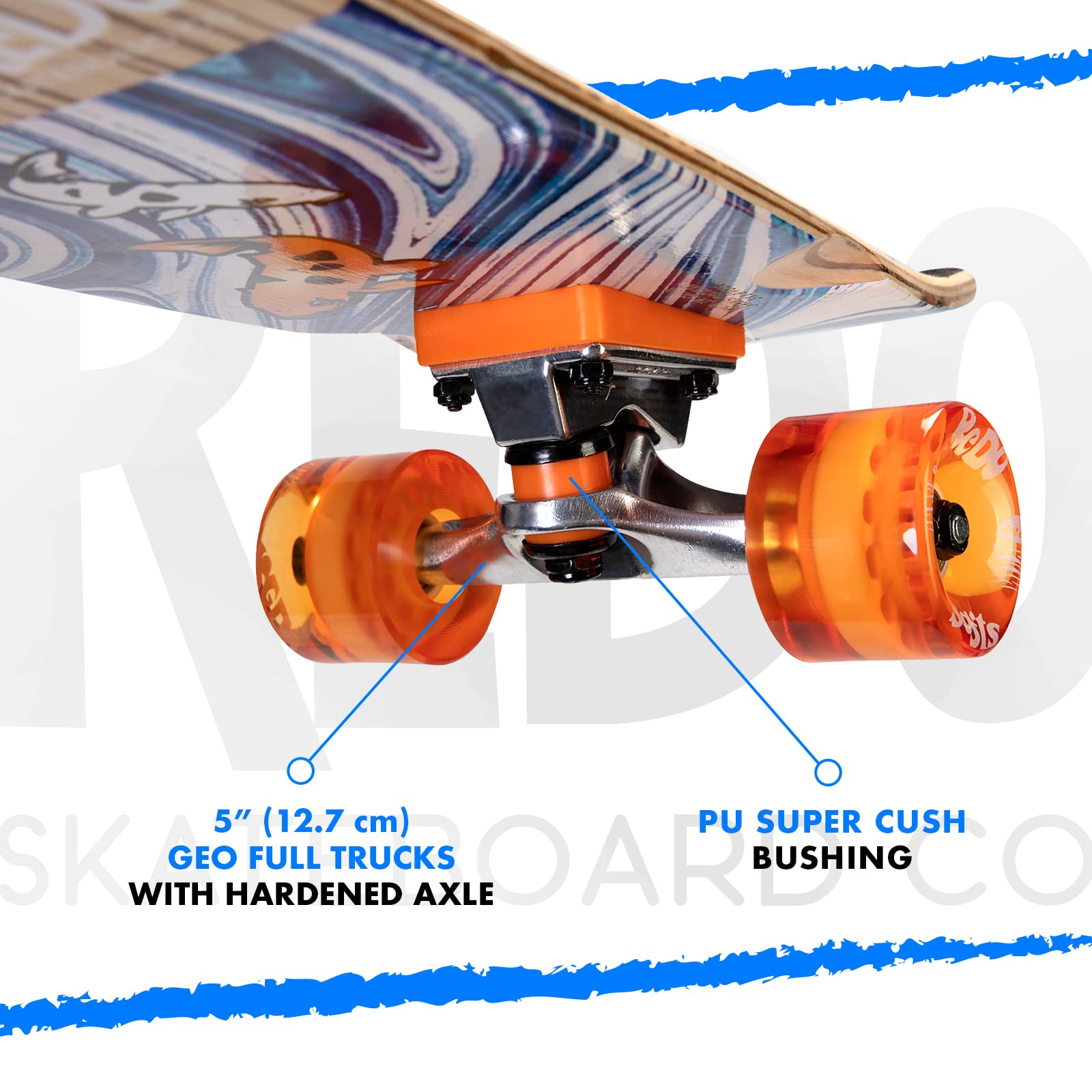 Amazon | ReDo Skateboard Co. ReDo スケートボード 26インチ x 7.25