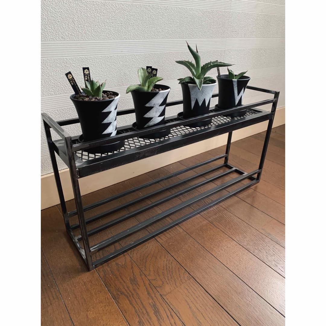 Amazon｜ノーブランド品アイアンシェルフ植物棚ボタニカルシェルフ