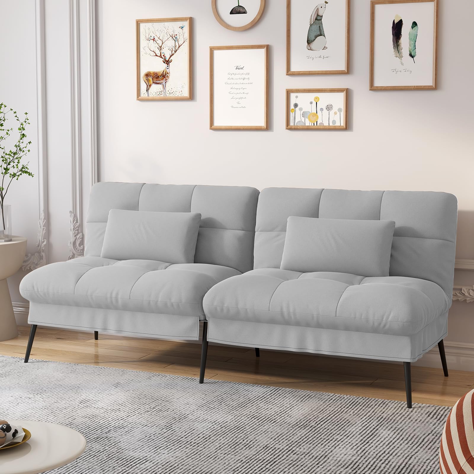 Amazon｜ComHoma ソファーベッド ソファベッド カウチソファー 1人掛け