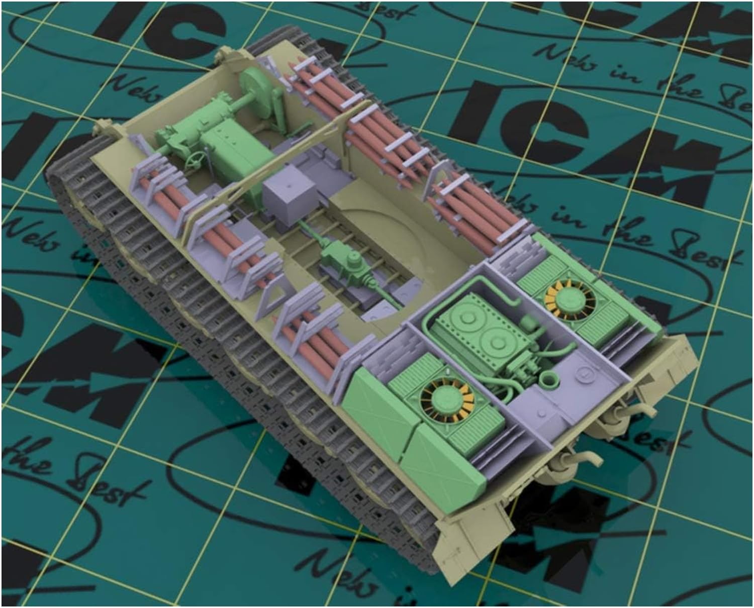 Amazon | アイシーエム ICM 1/35 ドイツ陸軍 キングタイガー後期型 w