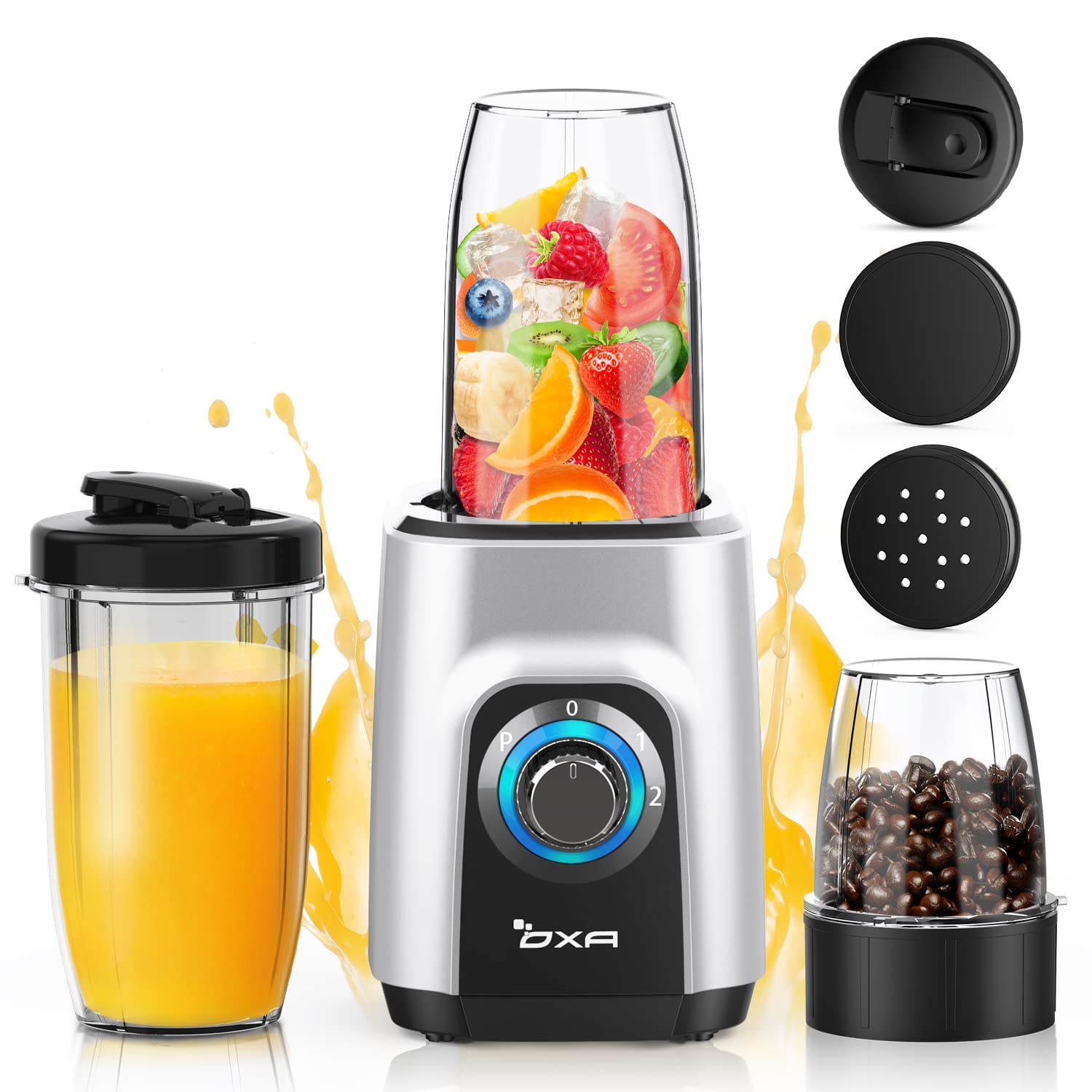 Amazon | ジューサー ミキサー スムージー 一台多役 三つボトル 500ml