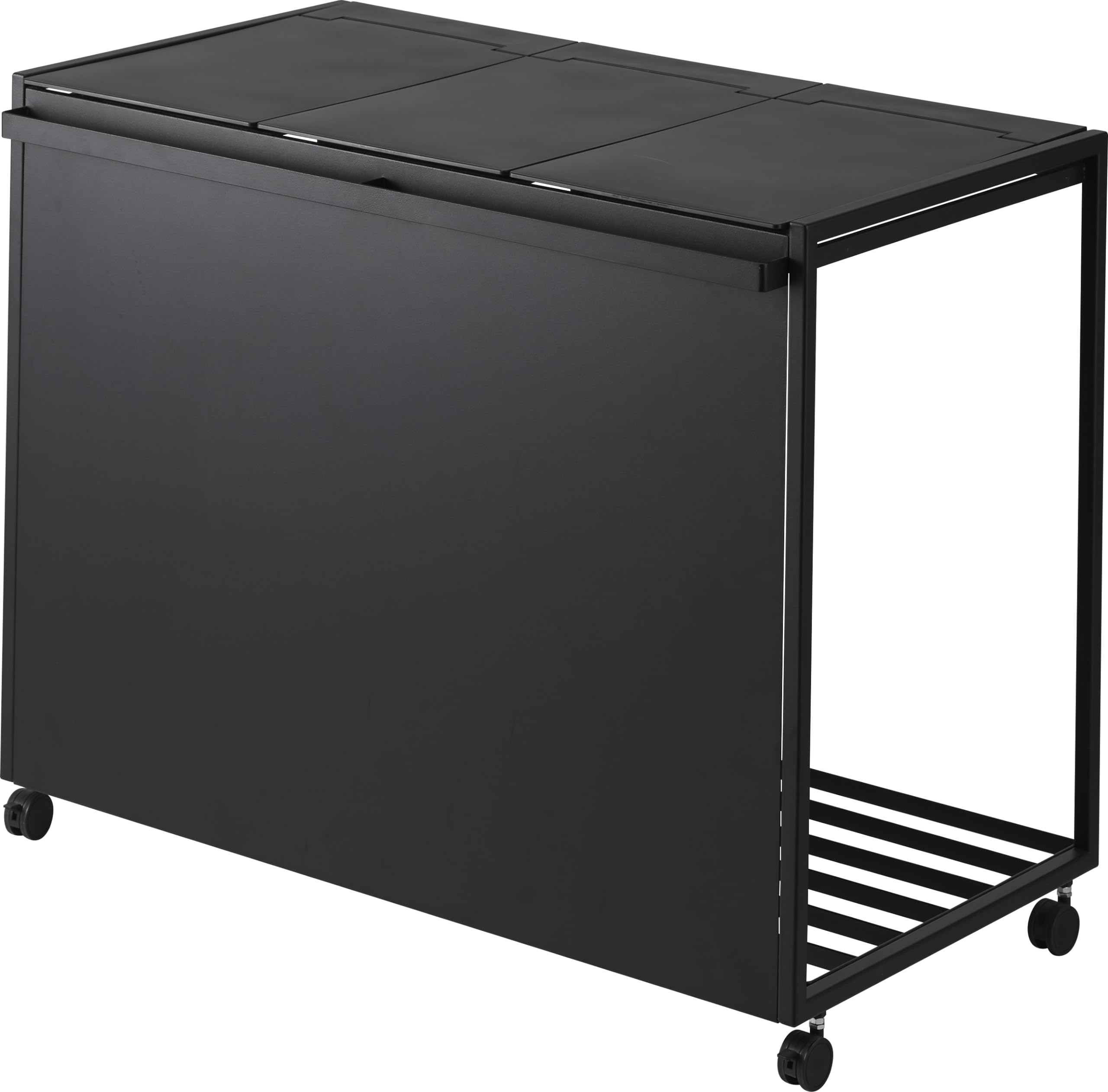 Amazon｜山崎実業(Yamazaki) 蓋付き 目隠し 分別 ダストワゴン 45L 3