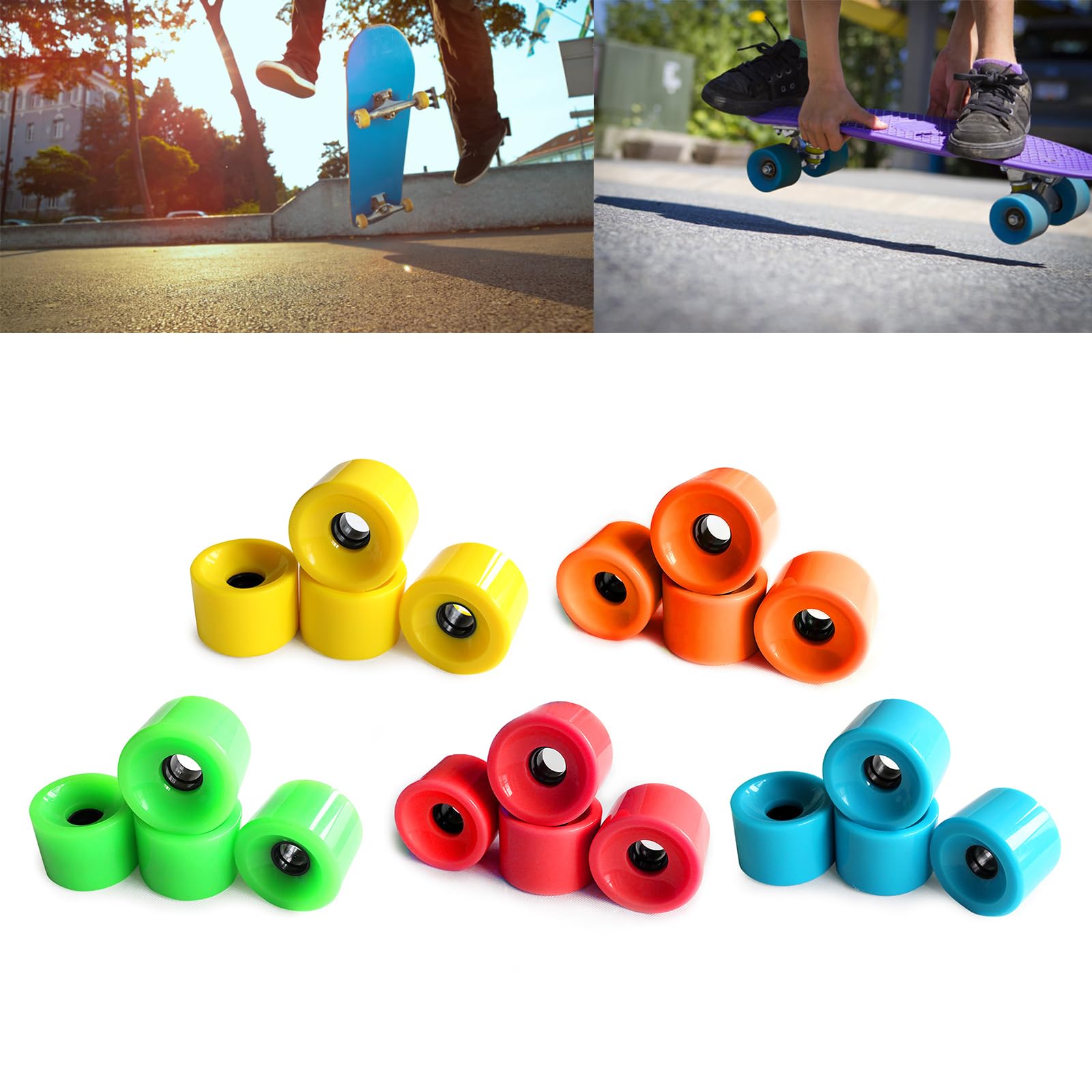 Z-Flex スケートボードホイール 2セット交換用 クルーザー交換用てす Z