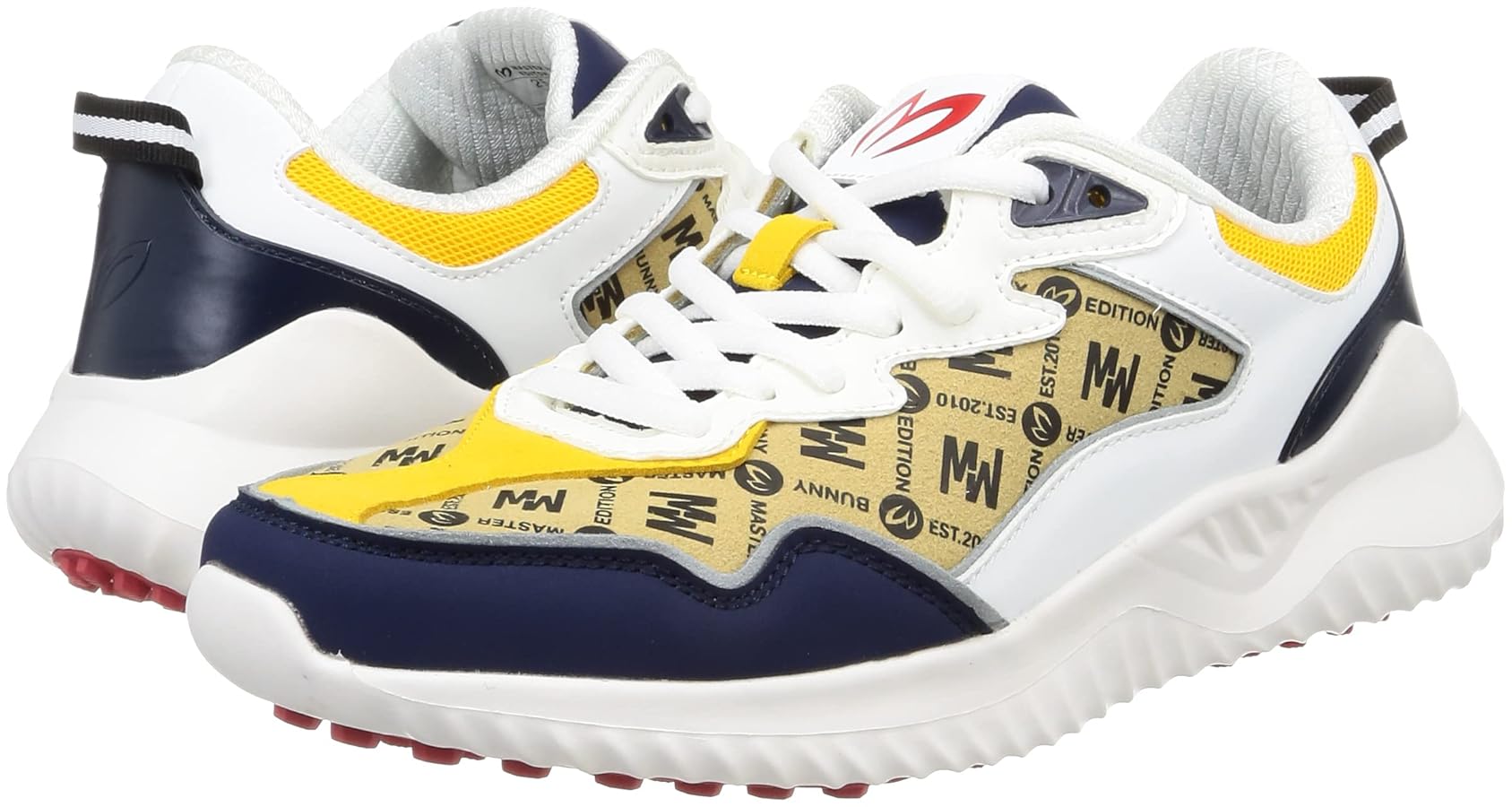 マスターバニー レディース ゴルフシューズ モノグラム柄 スパイクレス