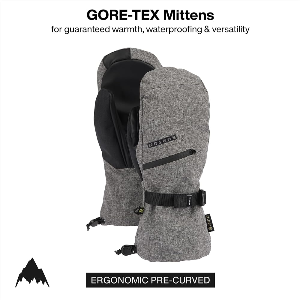 Amazon.com : Burton Men's Gore-TEX Mittens, Gray Heather, XS