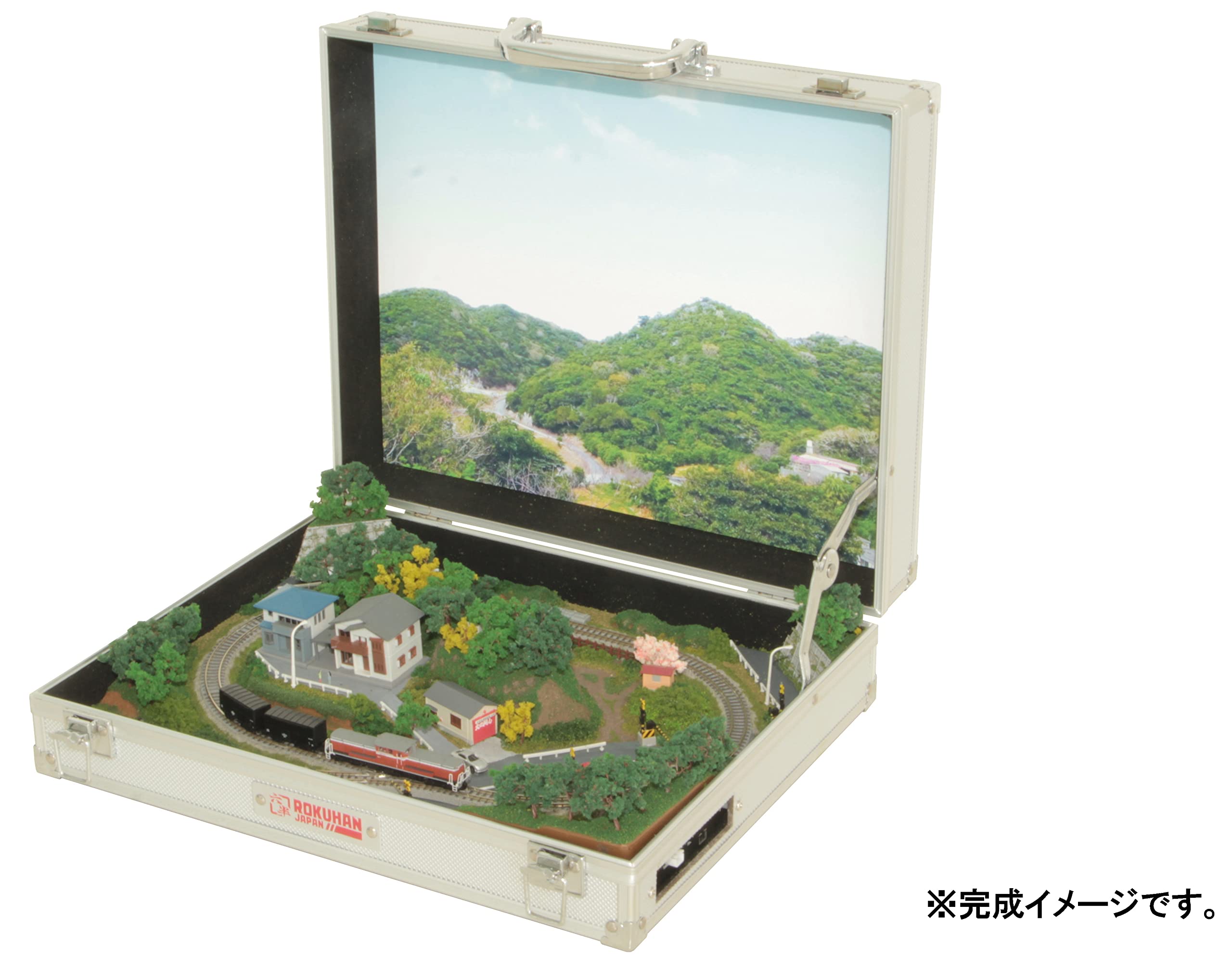 Amazon | ロクハン Zゲージ ミニトランクレイアウト 高台タイプ 組立式