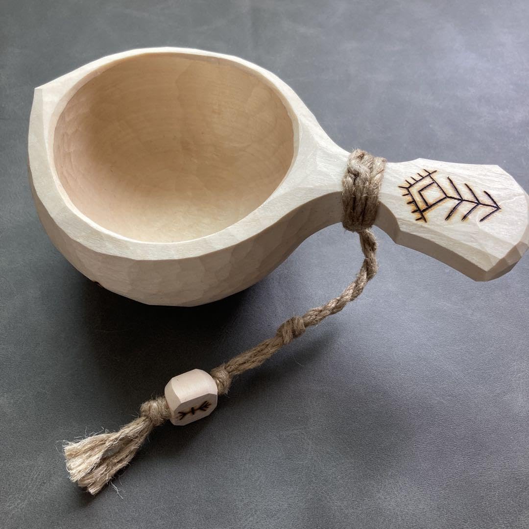 新品】ソウルオブシベリア #4 ホワイトペンダント No.1007 ククサ 希少