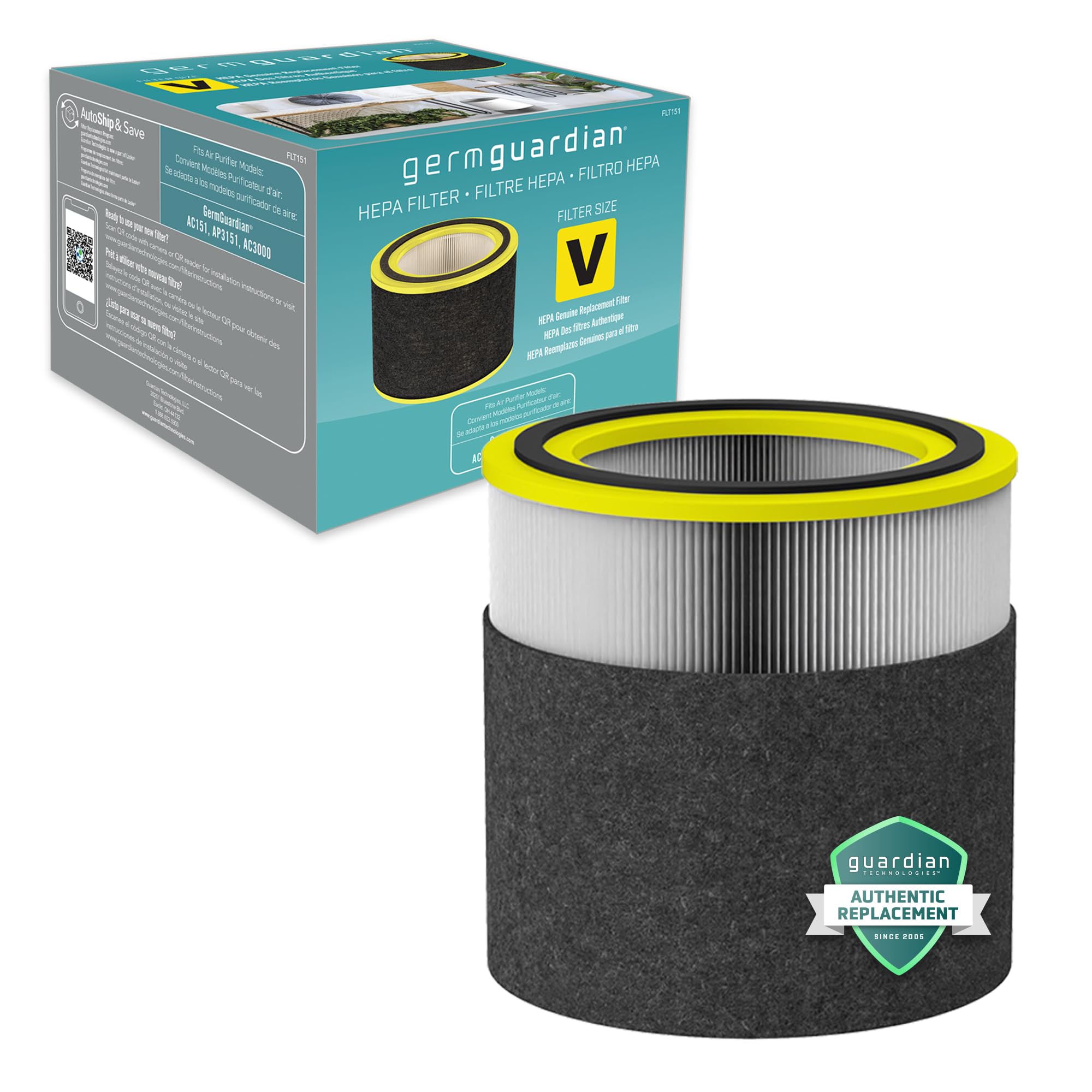 Amazon.com: GermGuardian Filter V HEPA Pure Genuine Air Purifier