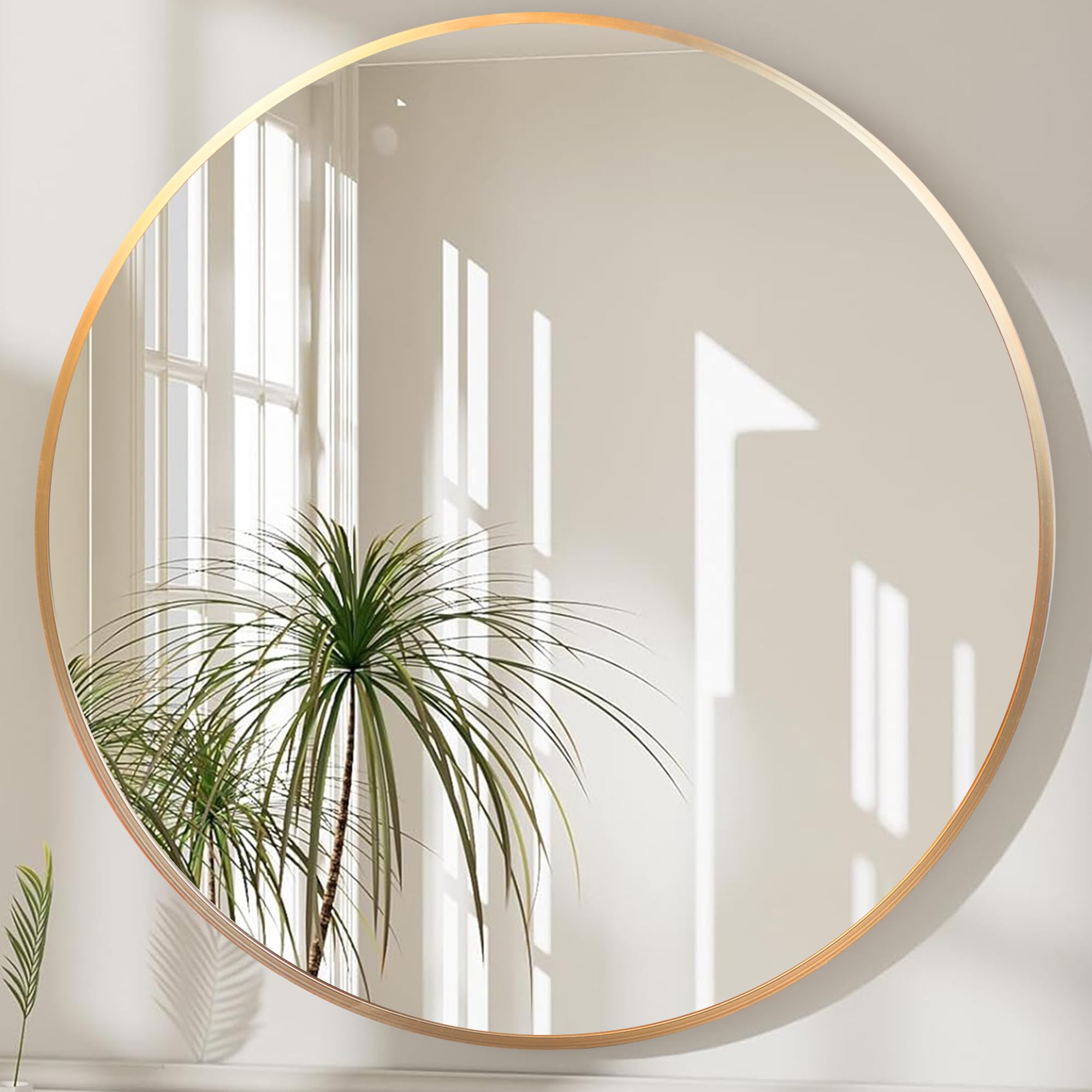 Amazon.co.jp: Hohoemi 鏡 壁掛けミラー アルミフレーム 壁掛け鏡 バス