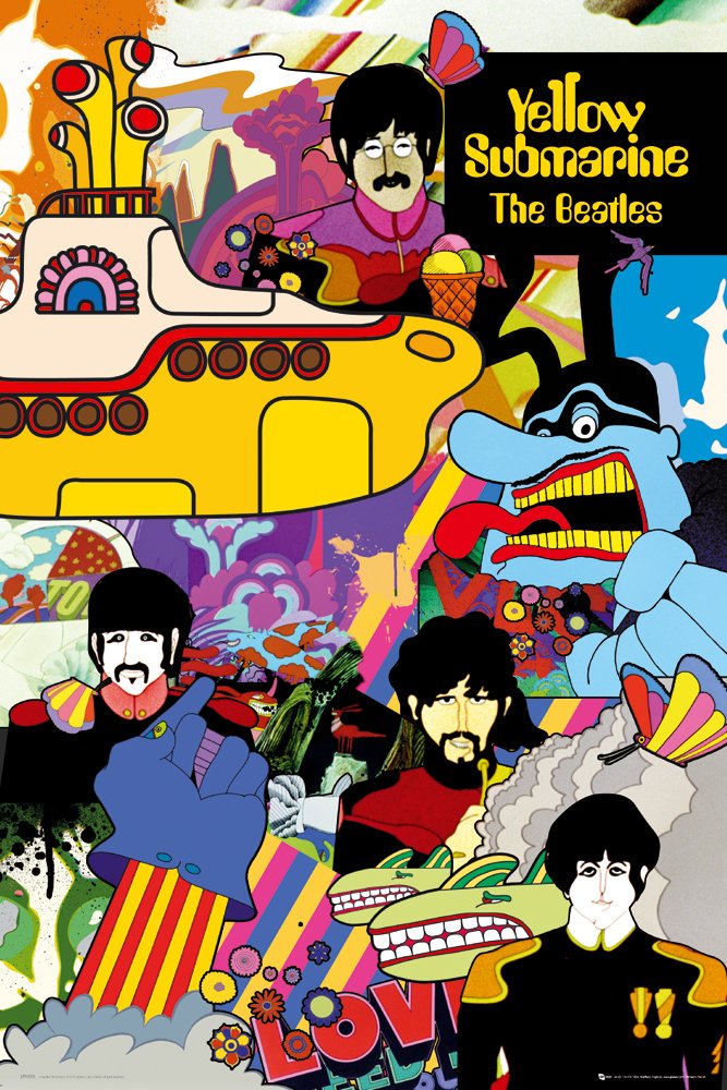 Amazon.co.jp: The Beatles Poster Yellow Submarine 204 / ビートルズ