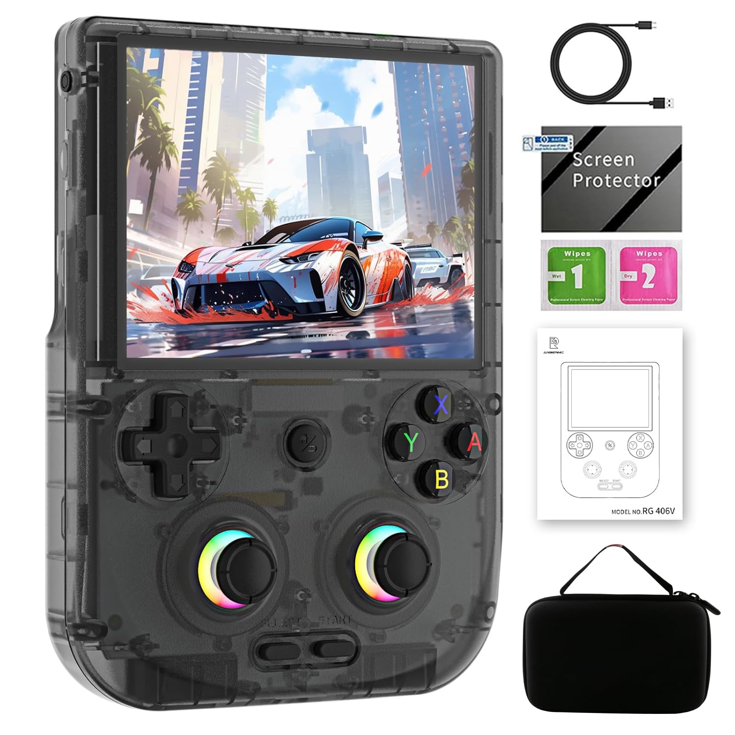 Amazon.co.jp: Anbernic RG406V Unisoc T820 Whatsko ハンドヘルド