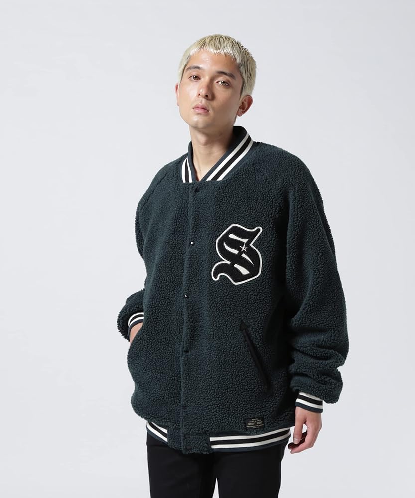 Amazon | [Schott NYC] [ショット] BOA STADIUM JACKET/ボアスタジャン