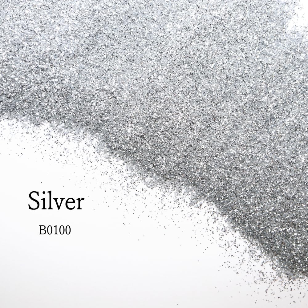 Amazon.co.jp: GLEAMS ラメフレーク (シルバー) (100g) (B0100) ラメ
