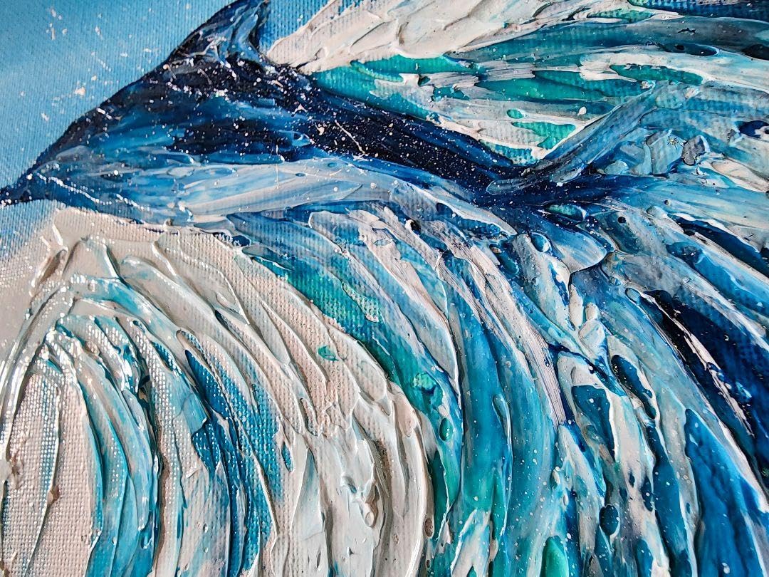 Amazon.co.jp: 風景画 海 テクスチャーアート 抽象画 海の絵 夏