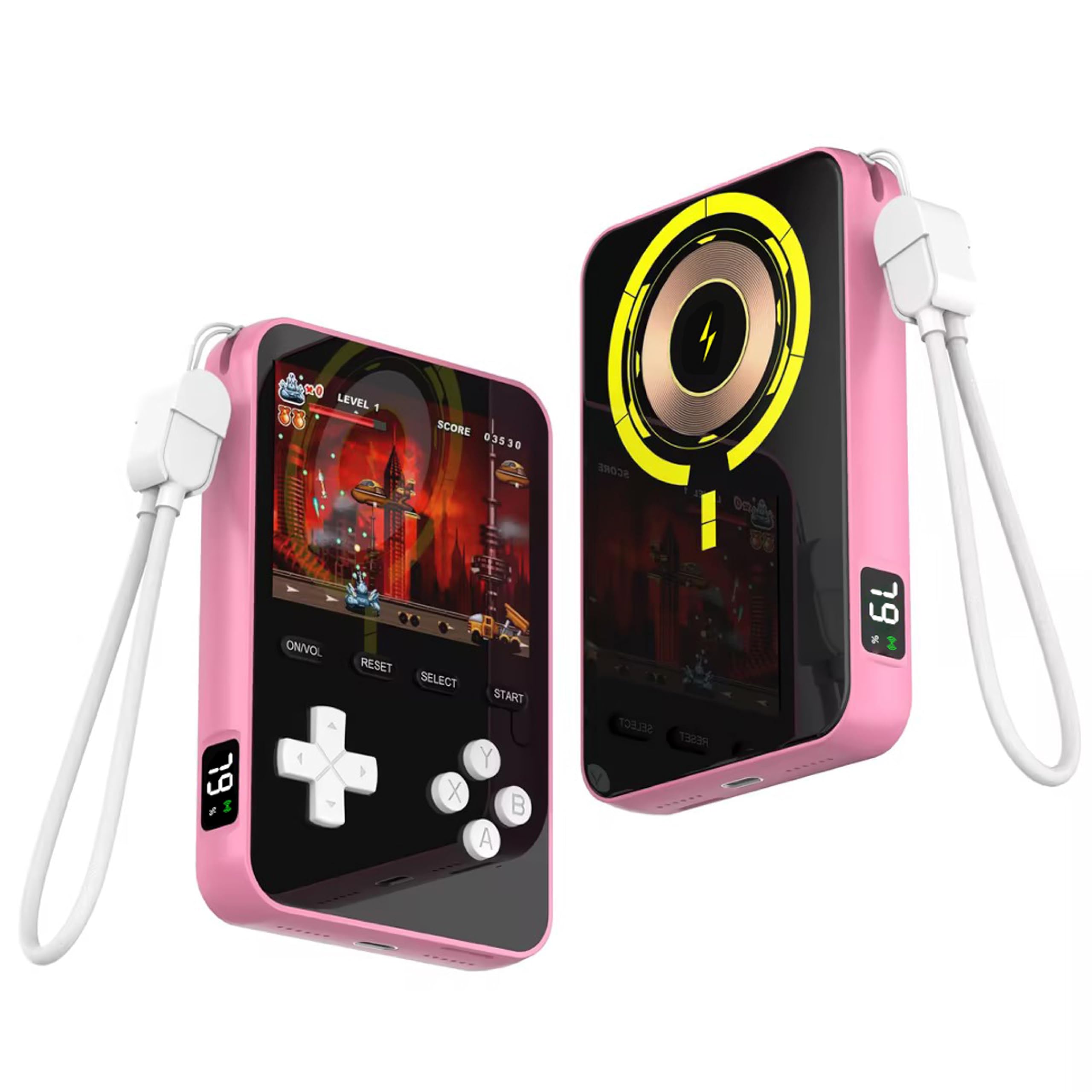 Amazon | モバイルBOY 遊べるモバイルバッテリー 300種類レトロ風