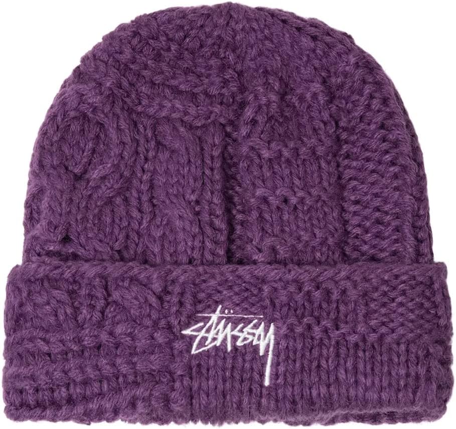 Amazon | [ステューシー] ストック ロゴ刺繍 ウール混 ニットキャップ