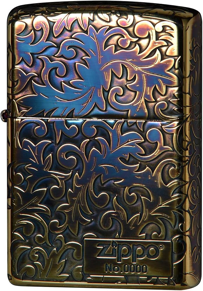 Amazon.com: Zippo 2GI-Z5KARA2 Lighter, Gold, Arabesque and Logo, 5