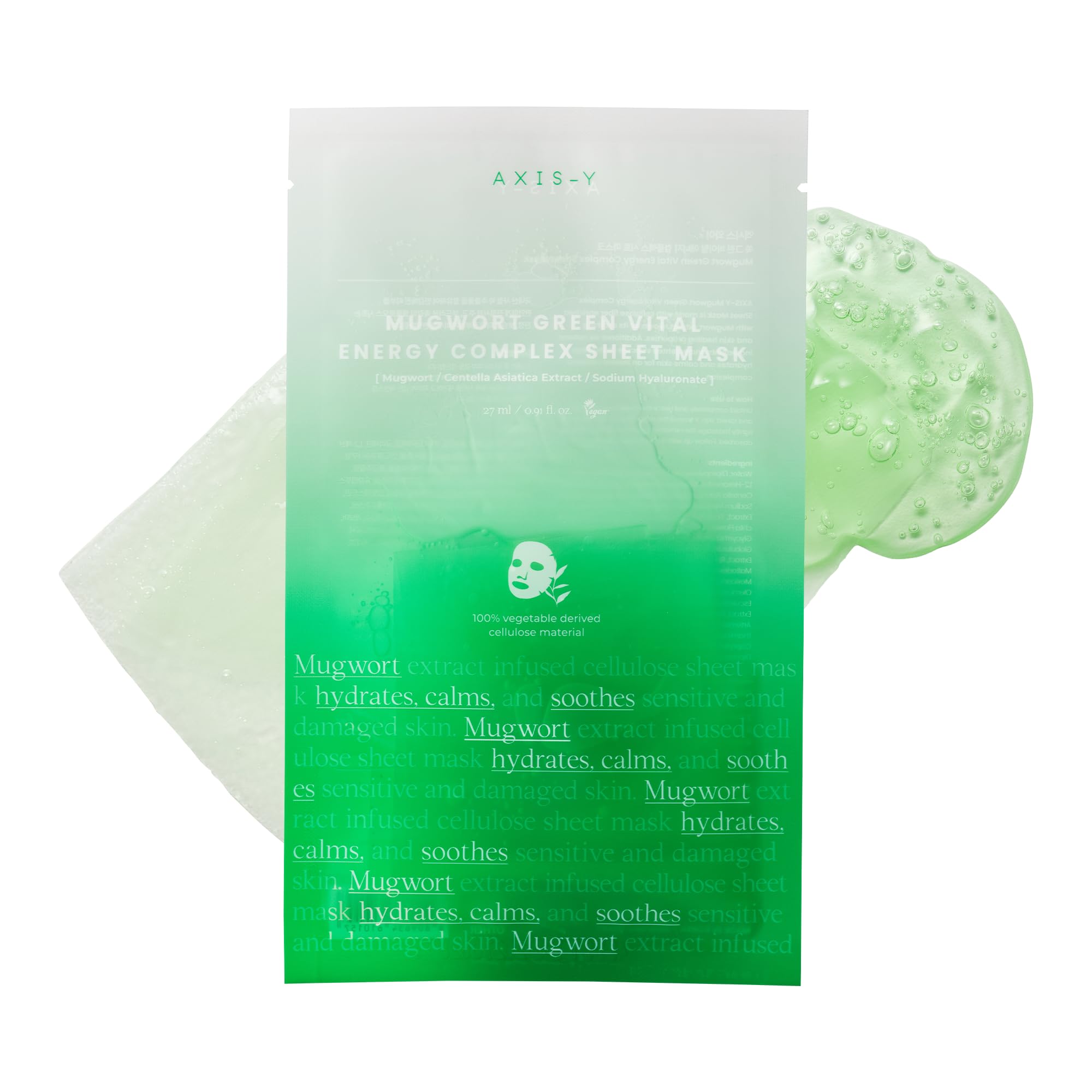 AXIS-Y Mugwort Green Vital Energy Complex Sheet Mask, Soothing