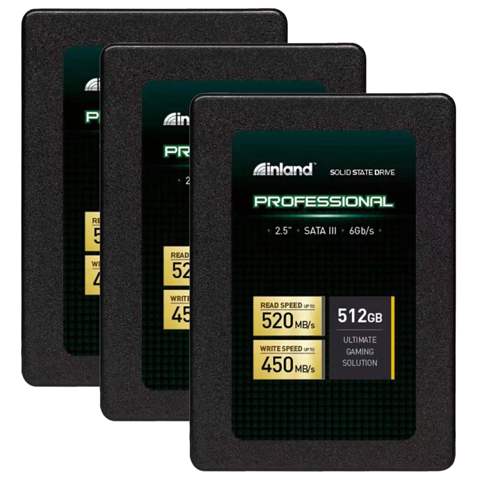 Amazon.com: Inland Professional 3 Pack 512GB SSD SATA III 6Gb/s