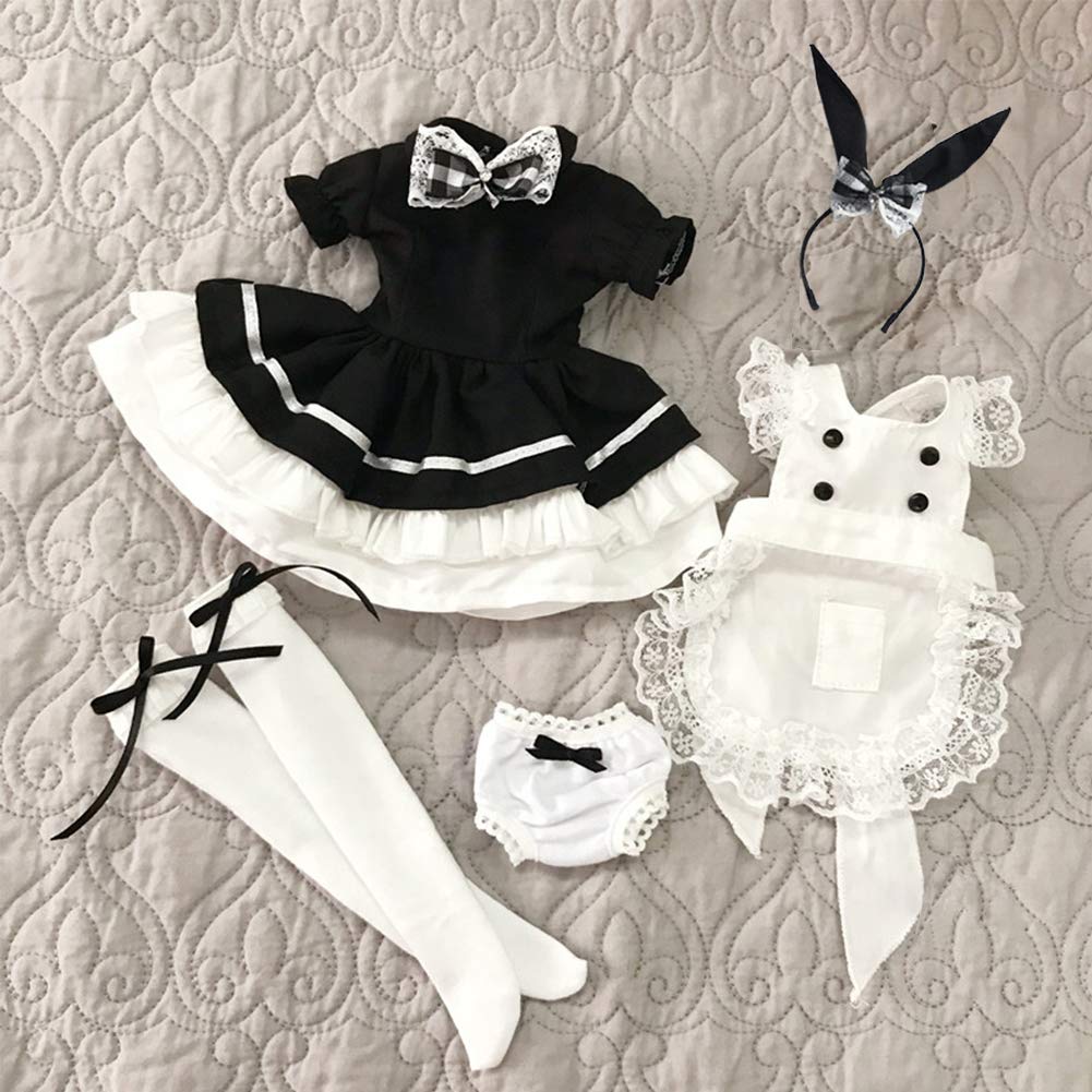 Amazon.co.jp: rakulifey ドールアウトフィット 人形メイド服 1/4