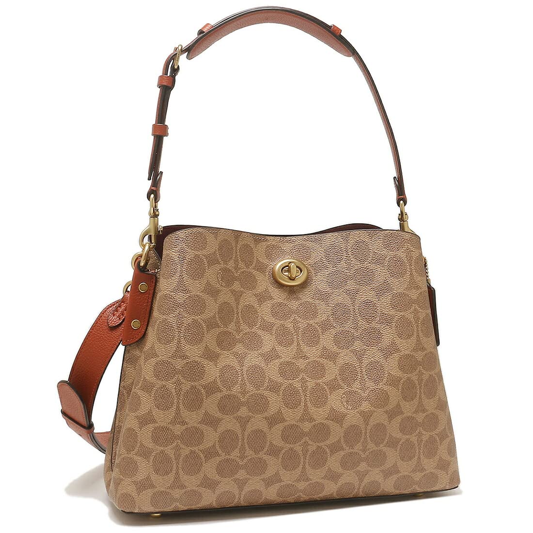 Amazon | [コーチ] ショルダーバッグ シグネチャー ウィロウ ベージュ