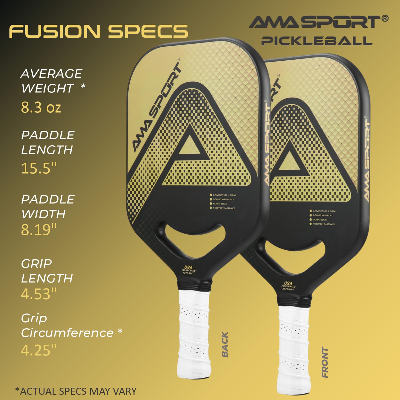 Amazon.co.jp: AMA Sport Fusion カーボンピックルボールパドル - 究極