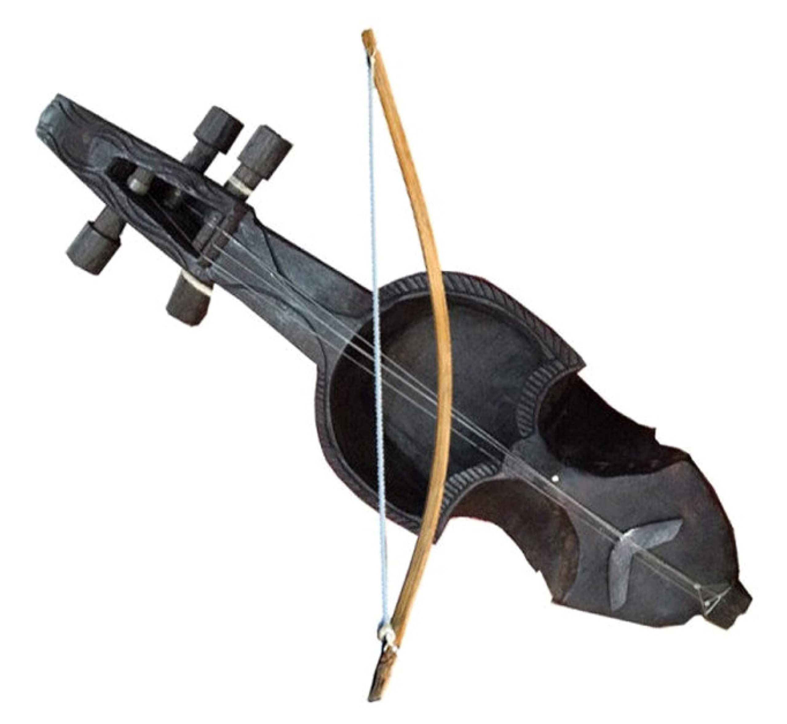 Amazon | ヒマラヤクラフト サランギ 伝統的なネパール民族楽器