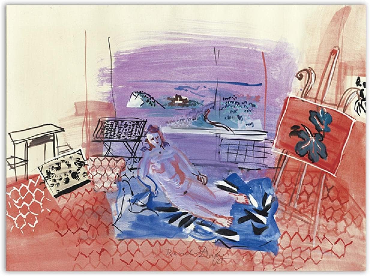 Amazon.co.jp: 有名なラウル・デュフィポスター抽象画クラシックラウル