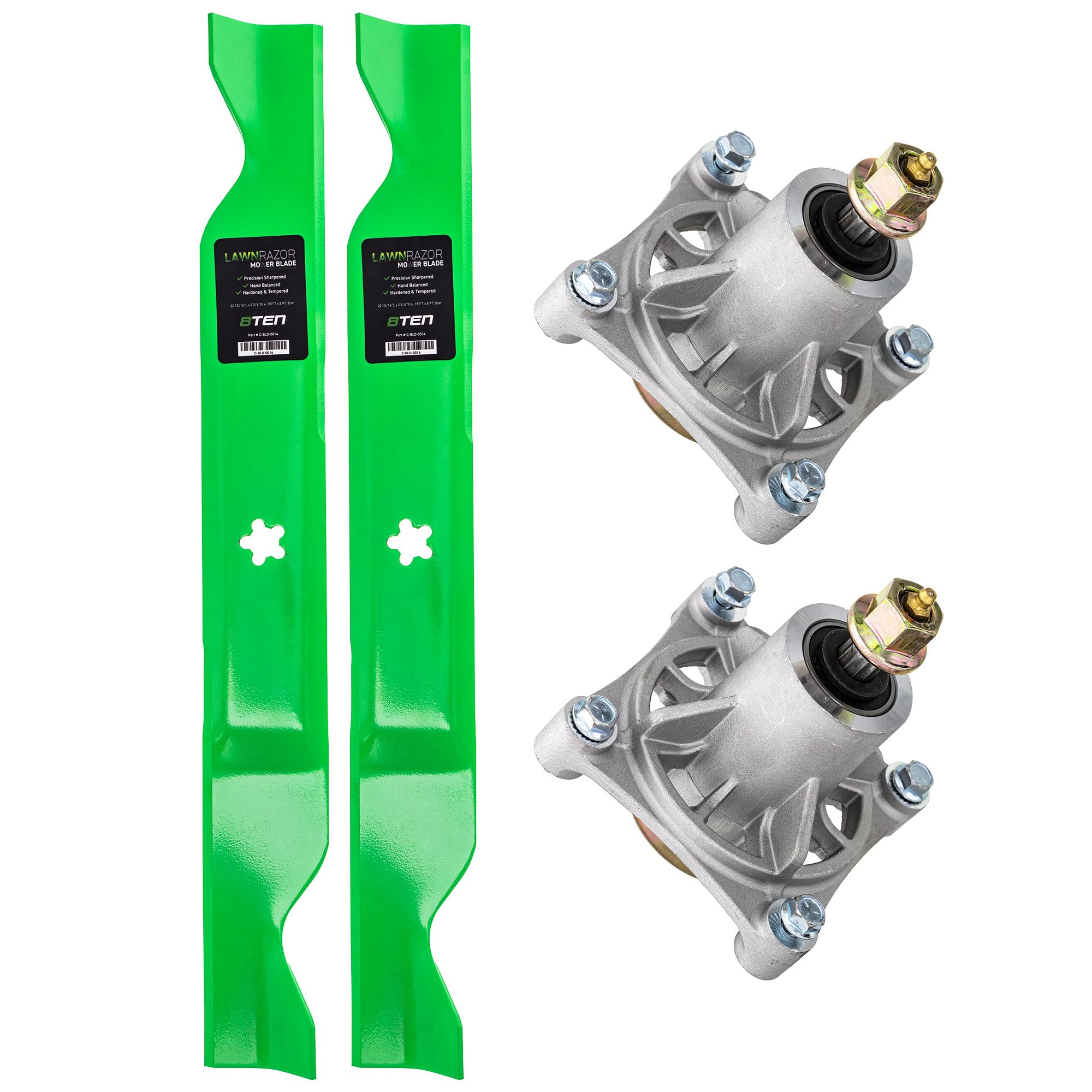 Amazon.com : 8TEN Spindle Medium-Lift Blade for Husqvarna 46 Inch