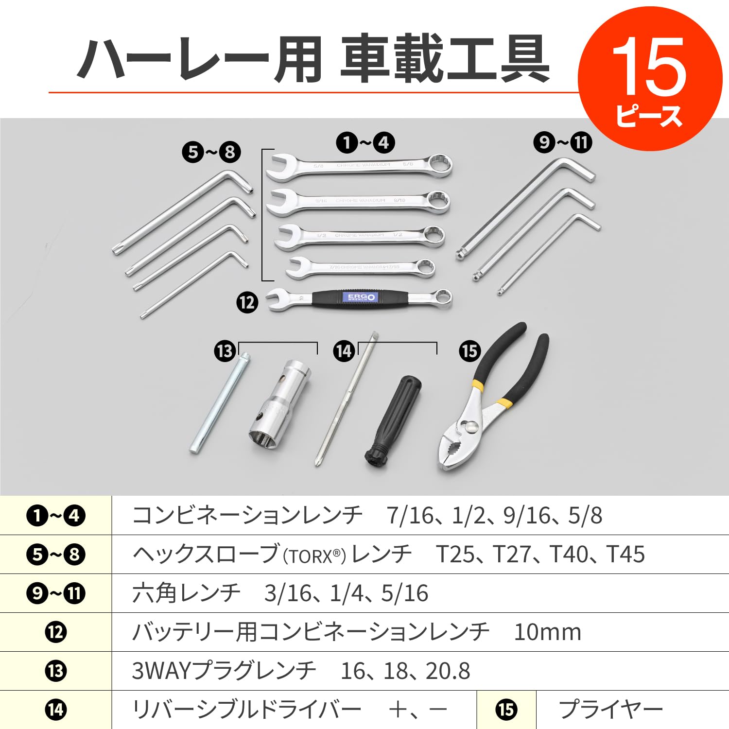 Amazon.co.jp: デイトナ(Daytona) バイク 工具 ハーレーダビッドソン用