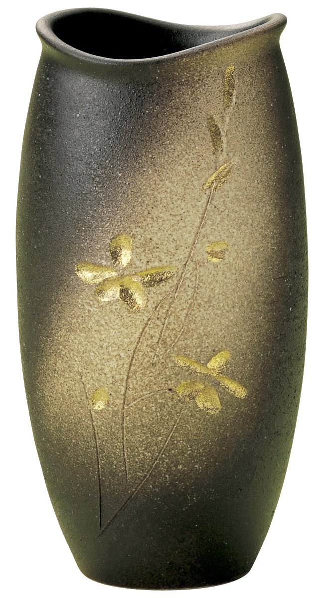 Amazon｜丸伊製陶 信楽焼 へちもん 花瓶 フラワーベース 大きい 縦長