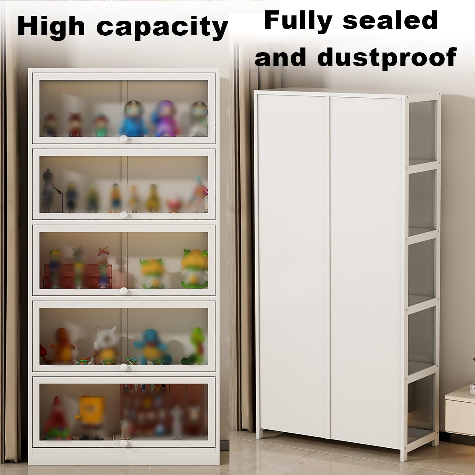 Amazon.co.jp: ガラスディスプレイキャビネット、アクリルガラスドア